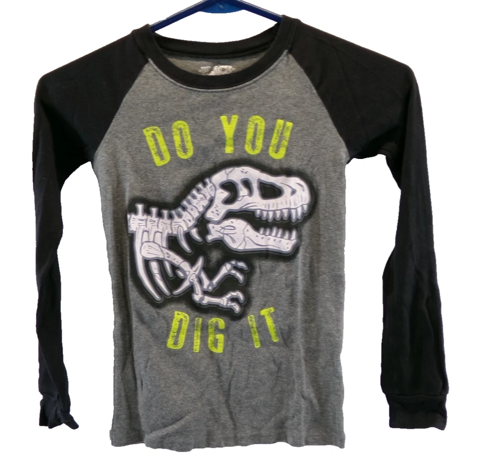 The Children's Place Boy's Size 10 Sleepwear 2pc Set Pajamas Dinosaurs Skeletons - Image 3 of 4