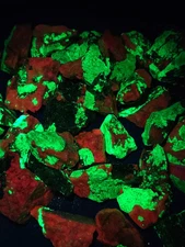 Small Fluorescent Willemite/Calcite Franklin, New Jersey