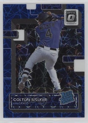 2022 Donruss Optic Rated Blue Velocity Prizm 60/99 Colton Welker Rookie RC 0q3