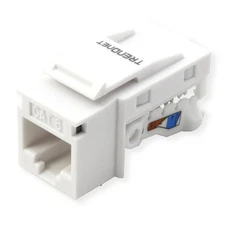 TRENDnet Cat6 RJ45 Keystone Jack 50-Pack, Compatible with Cat5e/Cat6, White