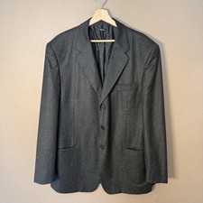 Giorgio Armani Classico Charcoal Gray Mens 44R Wool Cashmere Blazer Suit Coat