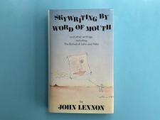 Yoko Ono signed and dedicated book to old friend David Peel 1986 John Lennon