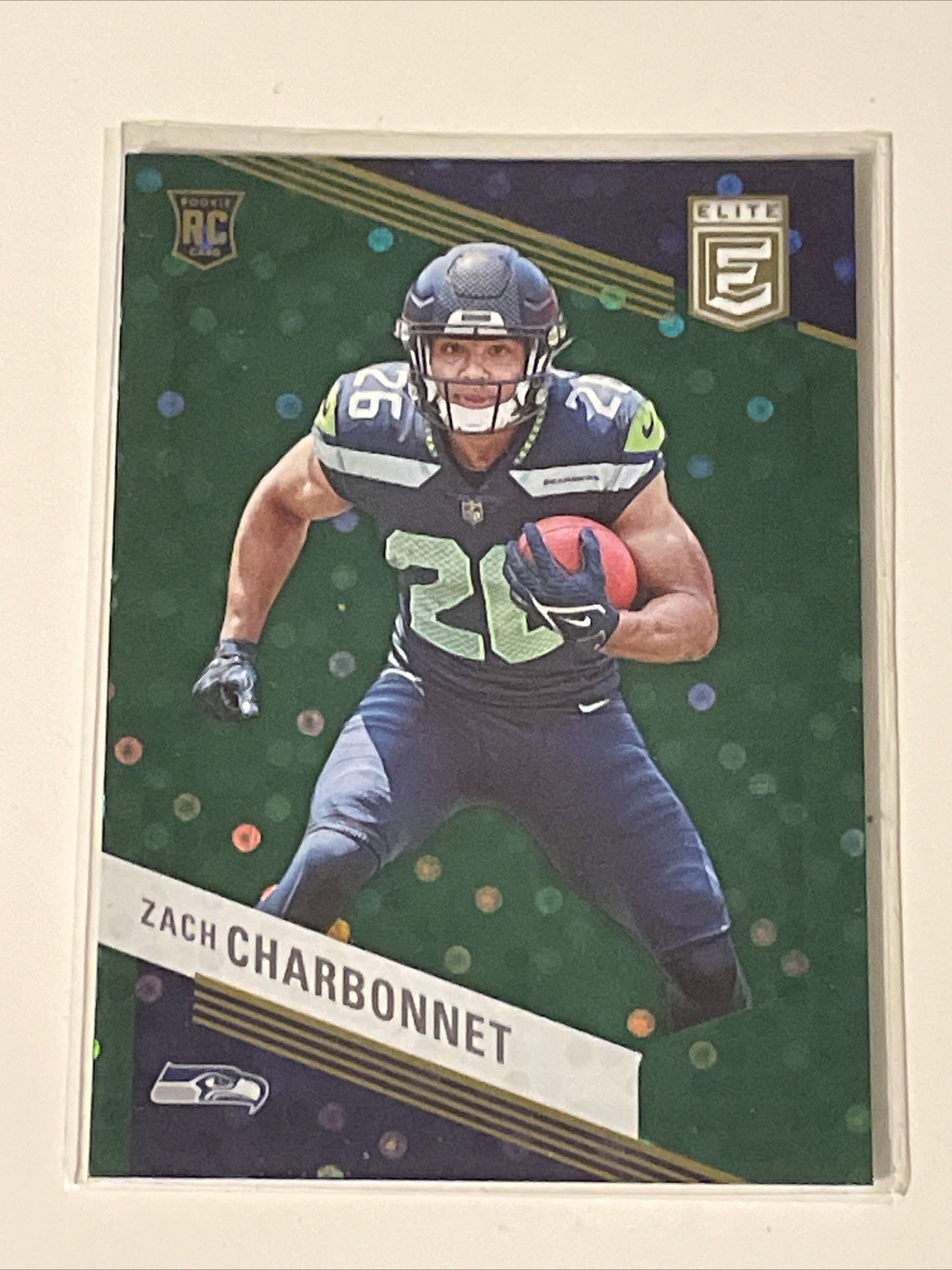 2023 Panini Donruss Elite - Rookies Zach Charbonnet #199 Green Disco (RC)
