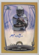 Marion Grice Bowman Chrome 2014 Gold Refractor /50 Auto