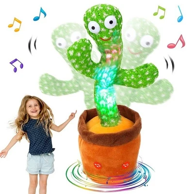 Talking Toy Dancing Cactus Doll Speak Talk Sound Record Repeat Kawaii Funny Toy - image 1 of 4