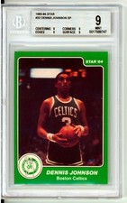 1983-84 Star #32 Dennis Johnson SP BGS 9 Boston Celtics