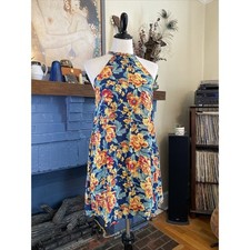 AMERICAN EAGLE XS Mini Dress Rose Floral Hi Neck Extra Small Short Tunic
