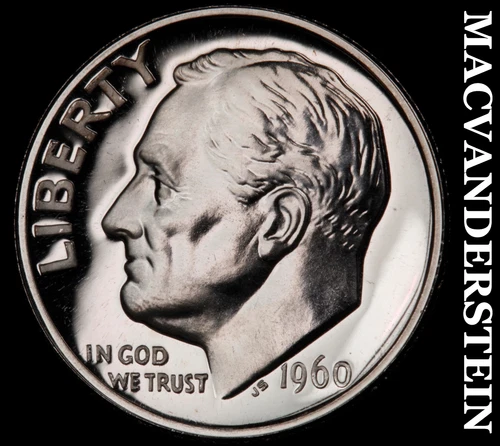 1960 Roosevelt Dime- Silver- Choice Gem Proof Luster No Reserve #J2096