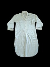 Vtg Christian Dior Ivory White Satin Nightgown Dress Lace/plaid Petite