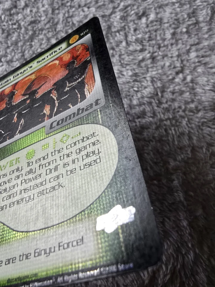 DBZ Dragon Ball Z FOIL Captain Ginyu's Sacrifice 109 CCG Unlimited Frieza Saga - Image 4 of 4