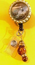 Id badge holder retractable alligator clip Lighthouse