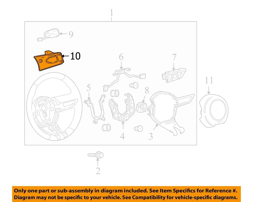 适合 2010 - 2011 雪佛兰迷彩板 ACSRY SW 万智牌 92236311 - 全新原始设备制造商 92236311 — 第 2/3 张图片