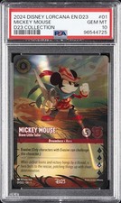 DISNEY LORCANA EN D23-D23 EXPO PROMO MICKEY MOUSE - BRAVE LITTLE TAILOR PSA 10