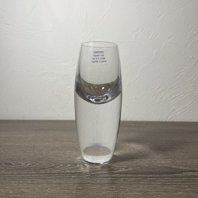 Krosno Poland Kirby Cordial  Shot Glasses Clear Weighted Bottom 4.5 H Single