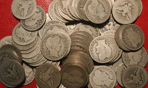 Barber Quarters ,90% Silver Coin Lot  , Circulated, Choose How Many!