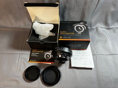 VELLO- EF/EFS Lens to MFT Mount -auto lens adapter - Excellent Condition w/ Box