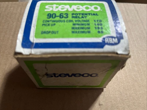Steveco RBM 90-63 Potential Relay NEW (old stock) Qty-1 Free Same Day Shipping!