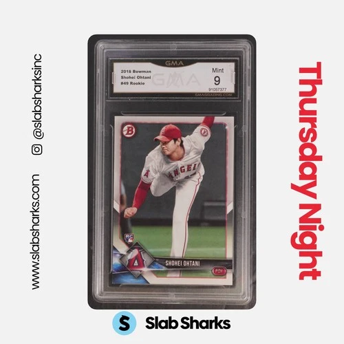 2018 BOWMAN #49 SHOHEI OHTANI RC ROOKIE GMA 9