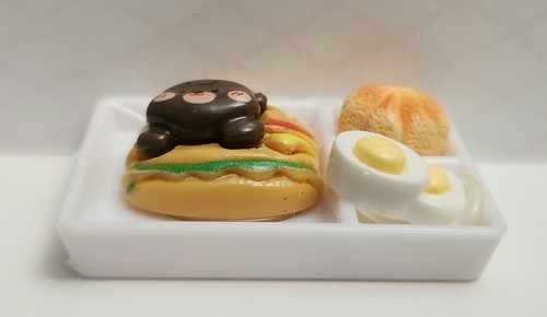 Juego de almuerzo de hamburguesas en miniatura 3D para niños cocina cantimplora tienda comestibles juguetes alimentos - Imagen 2 de 4