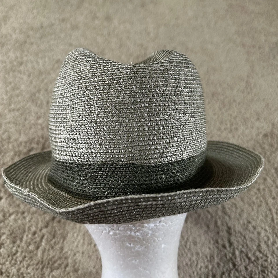 Sombrero Borselino Fedora Ajustado Para Hombres 56 Paja Papel Cáñamo Ligero Hecho en Italia Foto 4 de 4