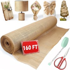 Burlap Roll 40in x 160ft Natural High Density Jute Fiber Tree Wrap Koretech