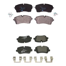 Hella Front and Rear Low-Met Disc Brake Pads Kit For Discovery Range Rover Sport