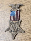 Vintage GAR Grand Army Of The Republic Bronze Medal With Ribbon !