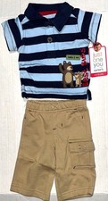 CARTERS Just One You 2 piece set blue/tan choose style size NEWBORN vintage 