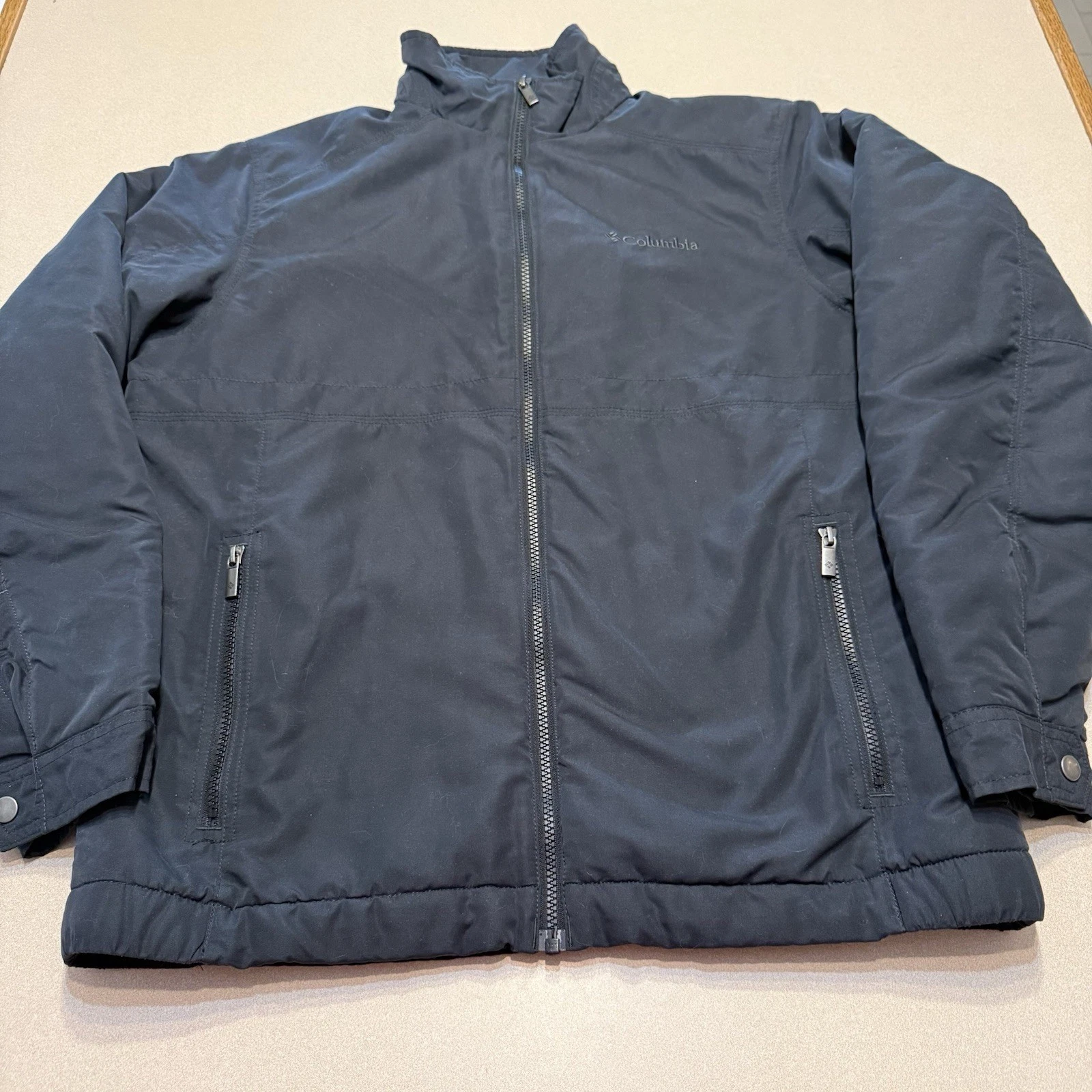 Columbia Jacket Adult M Black Northern Voyage Water-Resistant Insulated Full Zip