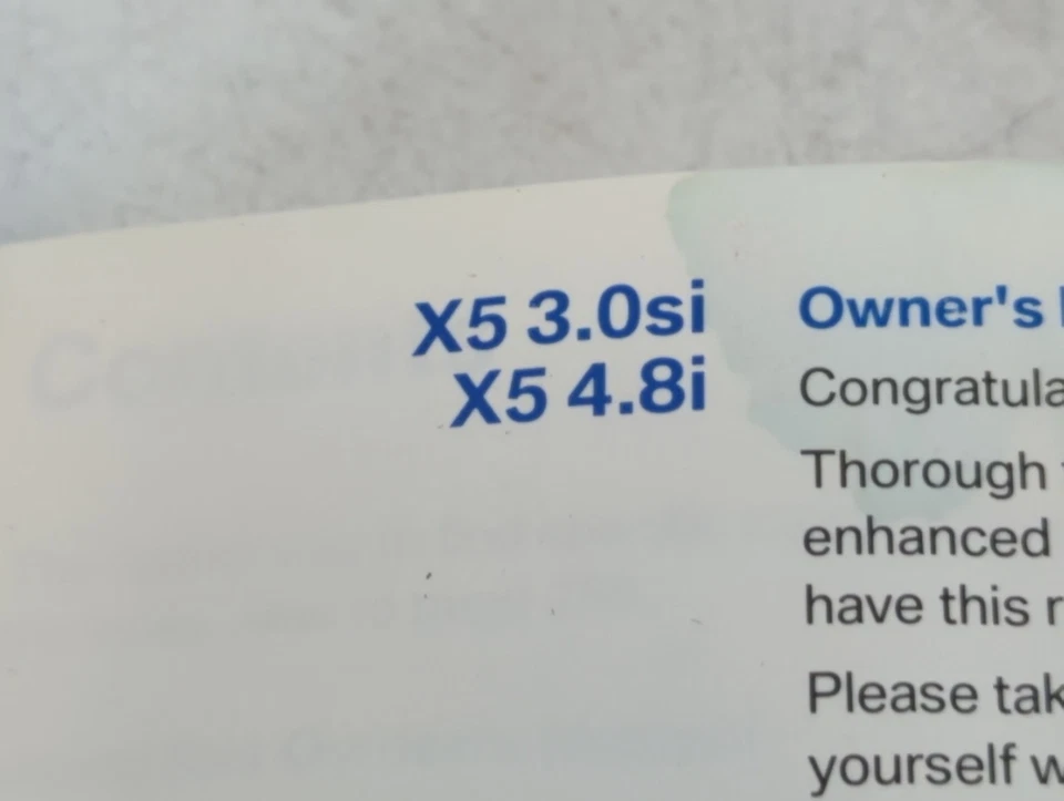 BMW X5 2007 manual del propietario guía de libro KN3PJ Foto 2 de 4