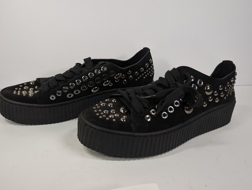 Sneakers PINKO Iseol nere con borchie nuove senza etichetta taglia 9/39 - Foto 8 di 8