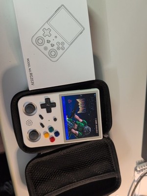 Anbernic RG353V 16GB+64GB Handheld-Spielekonsole - Weiß - Inkl Case + Schutzglas