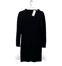 UNIQLO Middle Gauge Knit Ribbed Dress — NWT — Size L — Dark Navy