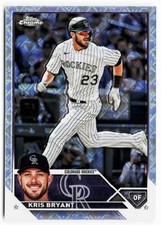 2023 Topps Chrome Logofractor Edition Kris Bryant #80 - Colorado Rockies