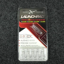 Carbon Express Launch Pad Precision Nocks .244 ID Arrows Clear Archery Hunting