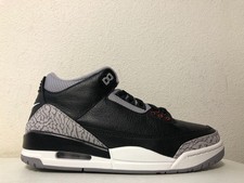 Nike Air Jordan 3 Retro Black Fire Red Cement Grey DN3707-010 Size 8