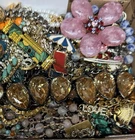 Vintage & Modern Some Signed Costume Jewelry Lot Full Small Priority Box # 19