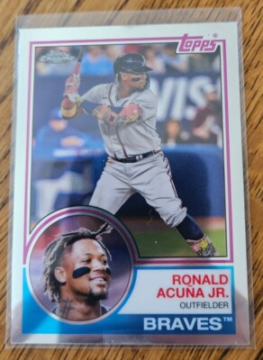 2023 Topps Chrome Lids Mitchell Ness Exclusive Ronald Acuna Jr 83
