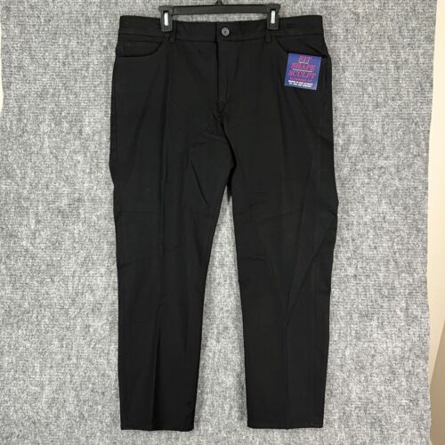 Jeans Chaps donna 26 W Plus tasche elasticizzate dimagranti aderenti forma scultorea neri 03 - Foto 1 di 13