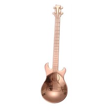 4PCS Stainless Steel Spoon Desser Kit Accessories Guitar Shaped Coffee Kitchen