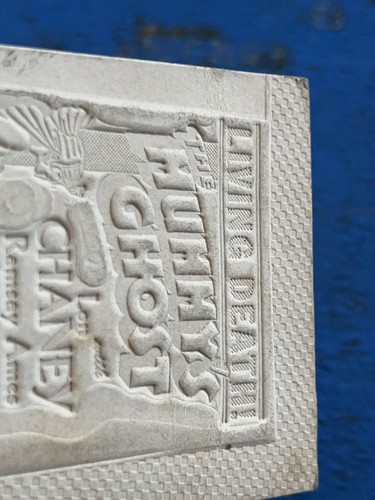 RARE Newspaper Flong Mold Printing THE MUMMY’S GHOST Horror Movie Chaney 1944 - Picture 6 of 9