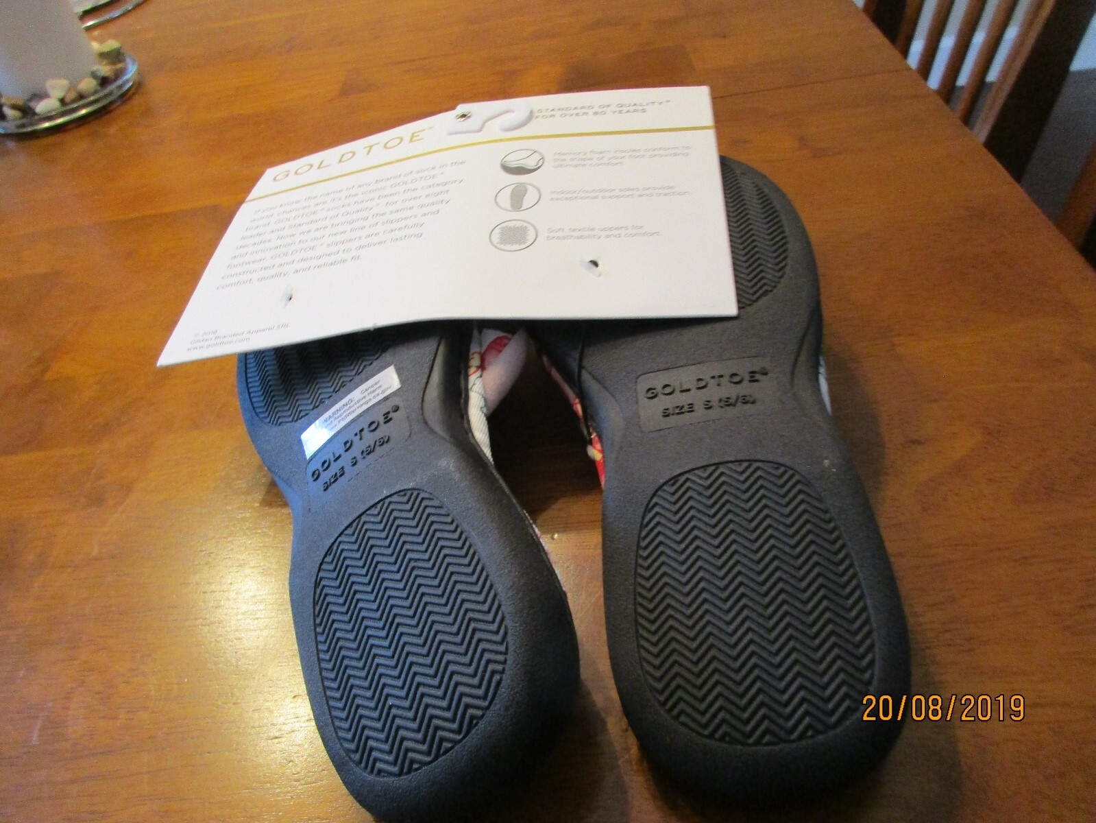 PANTOFOLA D’ORO Pantofole donna GOLD XLARGE (11) memory foam dentro esterno blush rosa floreale