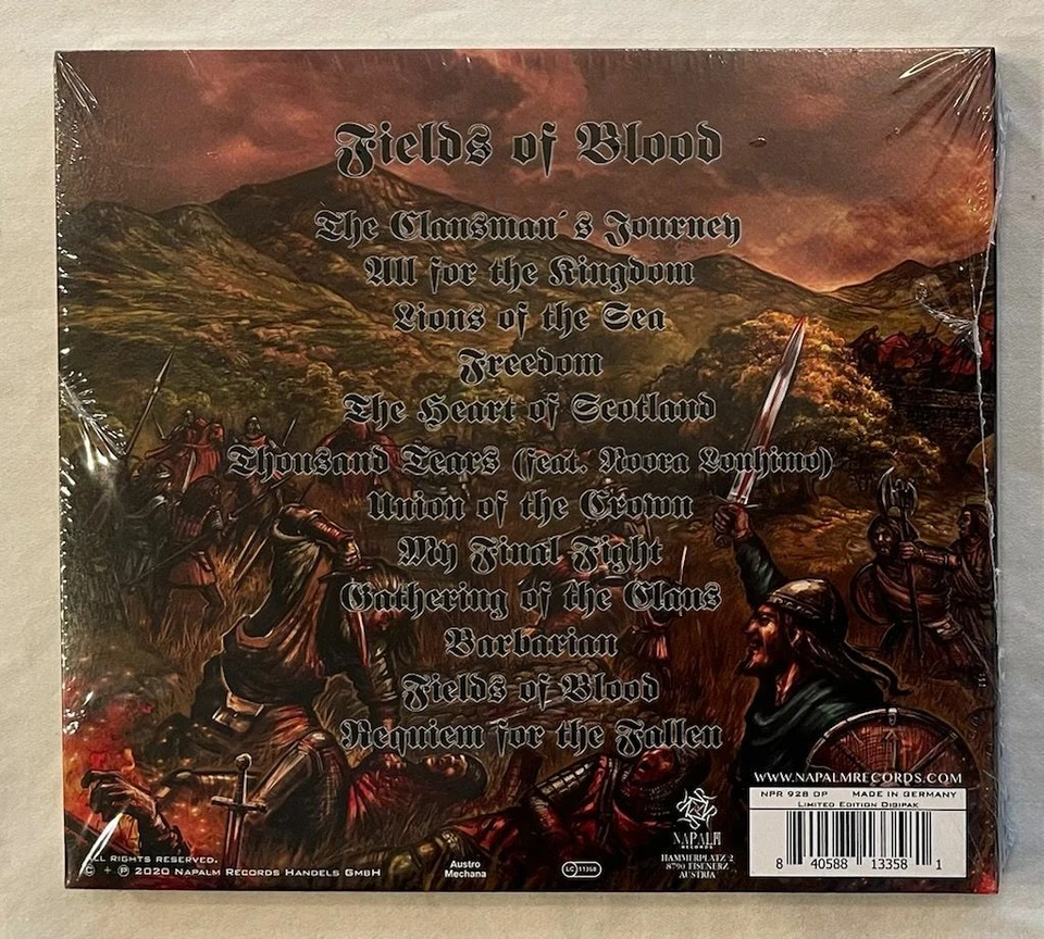 Grave Digger - Fields Of Blood CD (Signed by full band) Limited Edition NEW - Image 3 of 3