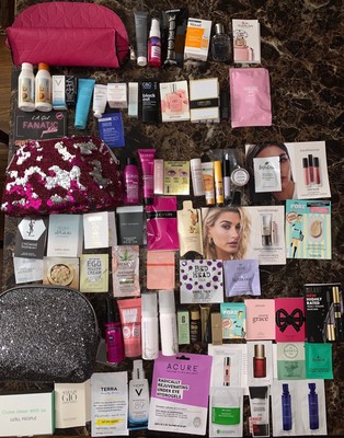 New Huge Lot 70 Pcs 3 Ulta Beauty Bags Perfume Makeup Hair