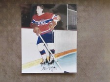 ELMER LACH SIGNED AUTOGRAPHED 8X10 PHOTO # J2-CANADIENS PHOTO-DECEASED HOF