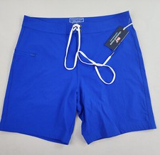 Vineyard Vines Performance swim trunks shorts W 32 blue pocket zip 98 mens