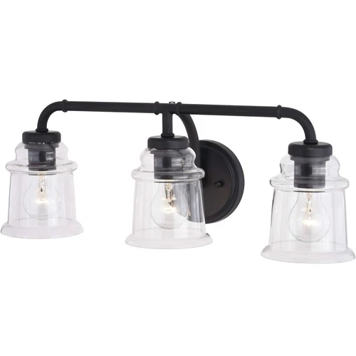 Vaxcel Toledo 3 Light Vanity, Black - W0350 - Picture 2 of 5