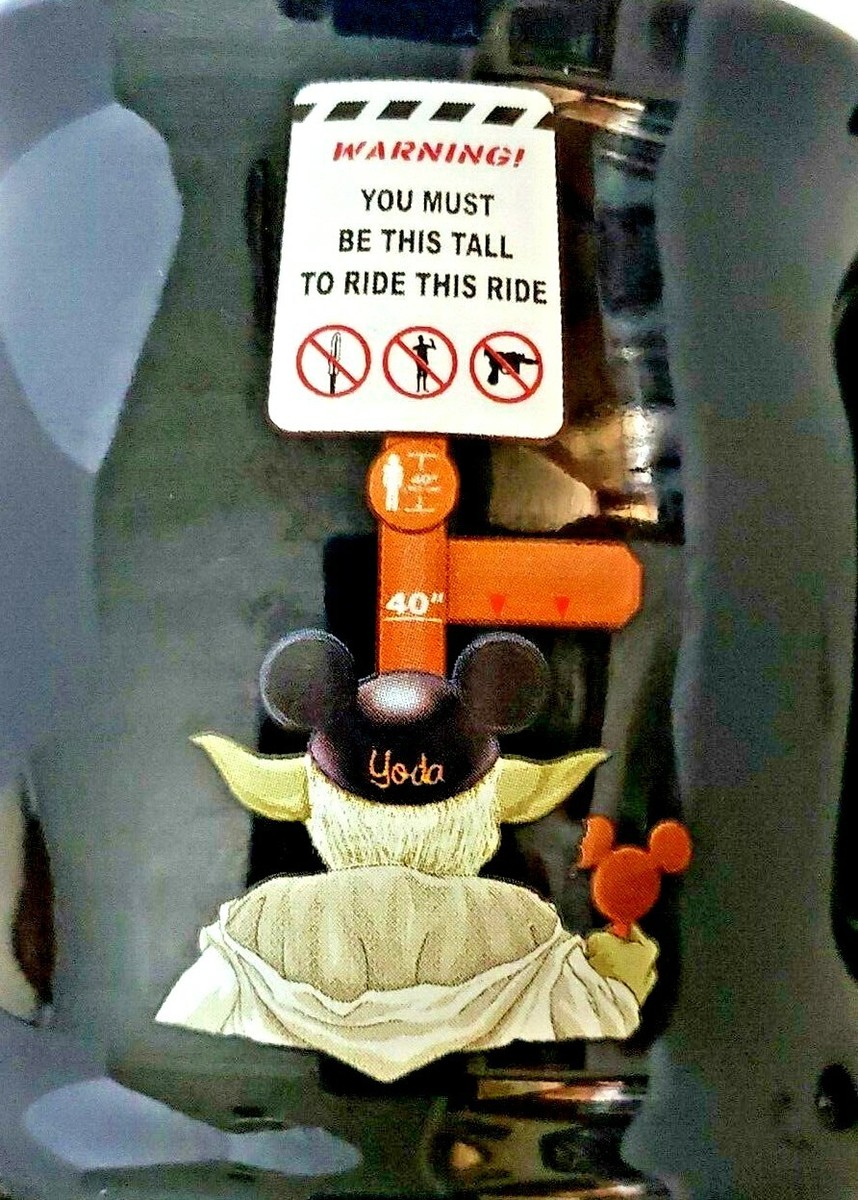 Yoda Star Wars Coffee Mug Judge Me By My Size Do You? Disney Park