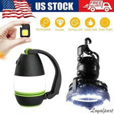 3 IN 1 USB Portable LED Flashlight Rechargeable Camping Tent Light Lantern Lamp