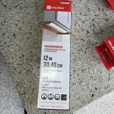 Utilitech 12" LED Warm White Undercabinet Hardwired Light Bar Brand New !!